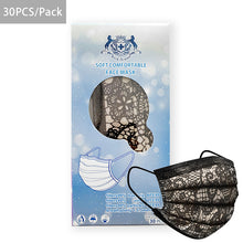 Load image into Gallery viewer, (16LN) BFE99 VFE99 PFE99 ASTM Adult Lace Masks with certificates(30masks / box)
